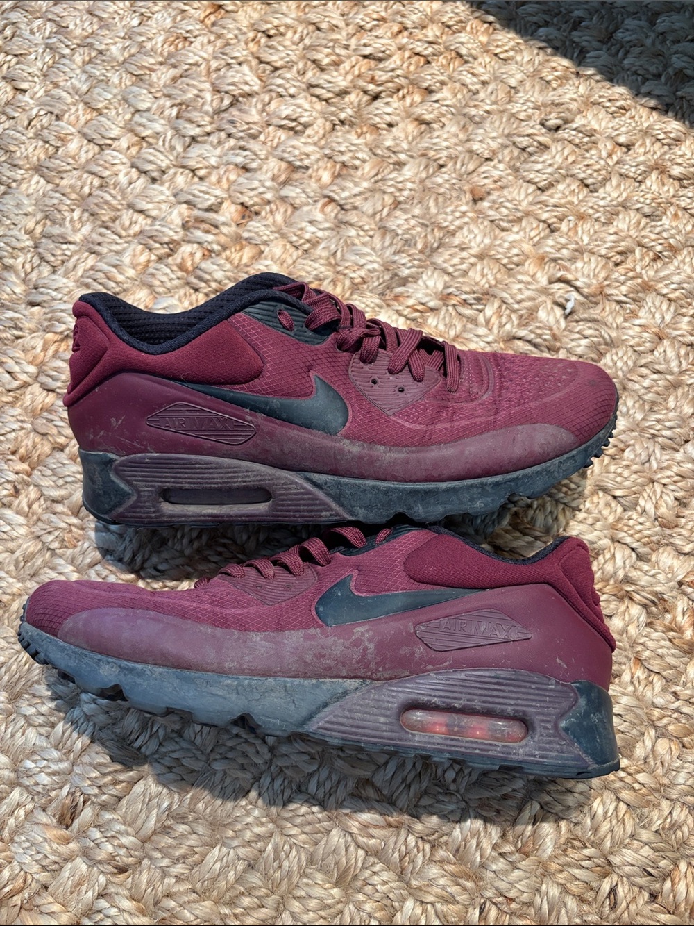 Nike Air Max 90 Ultra SE Night Maroon Burgundy Men’s Size 11 845039-600